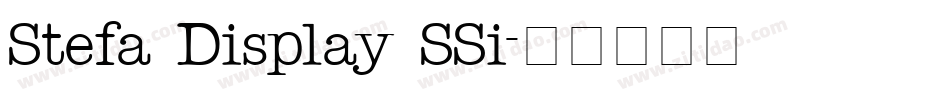 Stefa Display SSi字体转换
